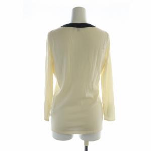 GUCCI ニット カットソー 長袖 ヘンリーネック 切替 カシミヤ XS アイボリー 177319 X9578 GY17