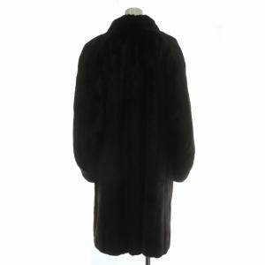 LANVIN BLACKGLAMA ミンクファー ロング コート F ダークブラウン