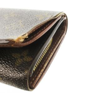 LOUIS VUITTON M61730 モノグラム ポルト モネ ビエ トレゾール 二つ折り 財布 小銭入れ L字ファスナー 茶