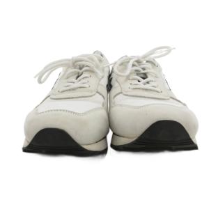 Atlantic Stars ローカット スニーカー ビブラムソール メッシュ スエード 42 白 ホワイト アイボリー 1041-145