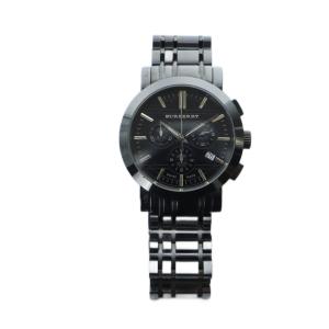 BURBERRY BU1373 腕時計 クォーツ クロノグラフ デイト カレンダー付き 黒文字盤 ブラック