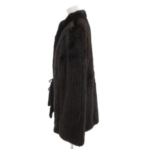 SAGA MINK 銀サガ ファーコート 毛皮 ミンクファー ショート丈 15 ダークブラウン /AE GY18
