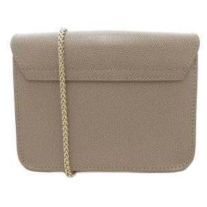 FURLA メトロポリス ショルダーバッグ レザー ロゴ グレージュ /AE GY18