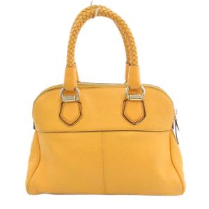 ハンドバッグ ショルダー 2way レザー イエロー /UO GY17