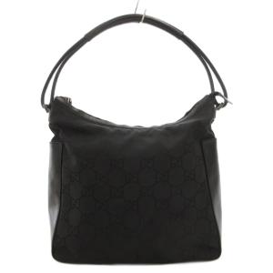 001 3770 ハンドバッグ GG柄 ナイロン レザー ブラック