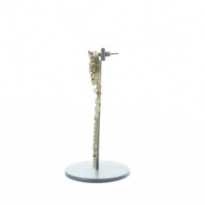 ANNA SUI ピアス アクセサリー 両耳用 ラインストーン パピヨン 三日月 ゴールド色 GY18 /MQ