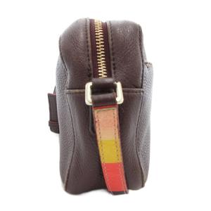 PAUL SMITH ショルダーバッグ ロゴ レザー 茶 ブラウン /AE GY18