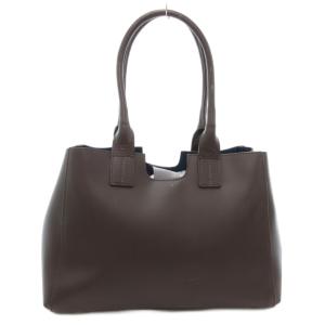 Aquascutum トートバッグ フェイクレザー ダークブラウン /AE GY18