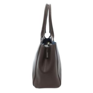 Aquascutum トートバッグ フェイクレザー ダークブラウン /AE GY18