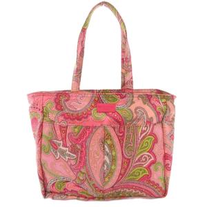 トートバッグ ロゴ ペイズリー柄 ピンク /AE GY18