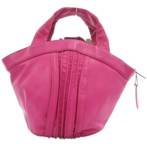 IBIZA ハンドバッグ 手提げカバン レザー 皮革 ロゴ ピンク /BS GY18
