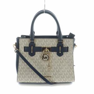 ハミルトン HAMILTON ハンドバッグ ショルダー 2WAY レザー PVC MKシグネチャー ロゴ金具