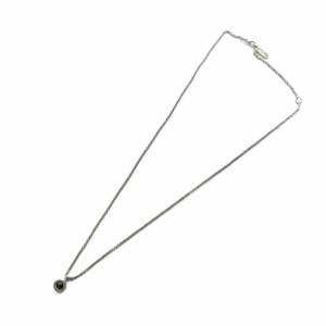 PAUL SMITH ネックレス アクセサリー ペンダント ロゴ ラウンド ラインストーン シルバー色 GY18 /MQ