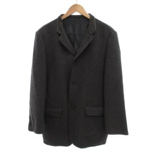 ハーフコート ジャケット カシミヤ メルトン 50 グレー