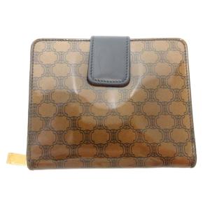 二つ折り財布 ウォレット シグネチャー ロゴ 茶 ブラウン /AE GY11