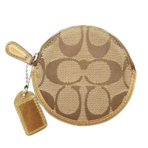 COACH コインケース 小銭入れ シグネチャー ベージュ /AE GY18