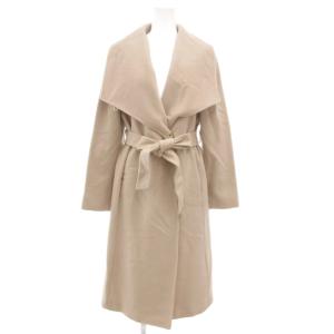 プレミアムカシミヤコート ロング 2WAY ベルト付 38 ベージュ GGO-2720 /GV GY18