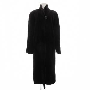 SAGA MINK 金サガ ロイヤル シェアード ミンクファー ロング コート F ダークブラウン