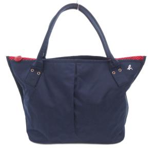 トートバッグ ロゴ ナイロン 紺 ネイビー /AE GY18