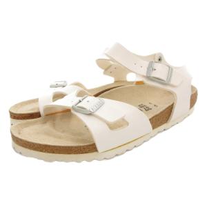 リオ RIO コンフォートサンダル ストラップ ベルト レザー 24cm 白 ホワイト /GV GY18