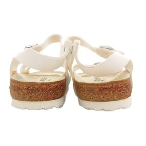 BIRKENSTOCK リオ RIO コンフォートサンダル ストラップ ベルト レザー 24cm 白 ホワイト /GV GY18