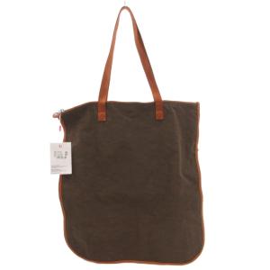 KIPLING タグ付き ハンドバッグ トート 肩掛け ロゴ プリント モンキーチャーム ナイロン カーキ 茶 ブラウン