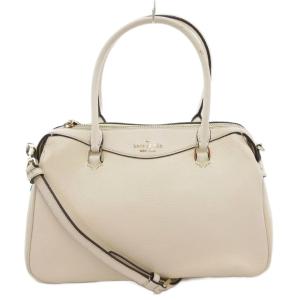 ハンドバッグ ショルダー 2WAY ロゴ レザー 白 ホワイト /AE GY18