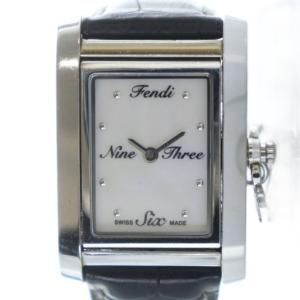 7100L 腕時計 ウォッチ クォーツ シェル文字盤 スクエア レザーベルト シルバーカラー 銀色 /MQ