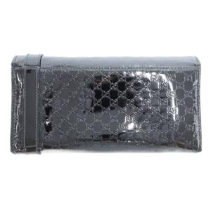 GUCCI 長財布 二つ折り マイクログッチシマ ブラック 309760