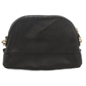 COACH F76673 ラウンドショルダーバッグ 斜め掛け クロスボディ ロゴ レザー 黒 ブラック /GV GY13