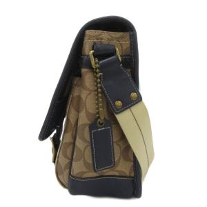 COACH ショルダーバッグ シグネチャー ロゴ ベージュ 紺 ネイビー /AE GY18