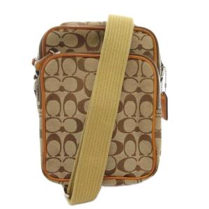 ショルダーバッグ シグネチャー ロゴ 茶 ブラウン /AE GY11