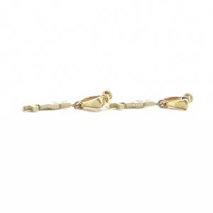 YVES SAINT LAURENT YSL ロゴ イヤリング アクセサリー 両耳用 ねじ式 ゴールドカラー 金色 GY18 /MQ