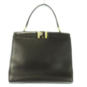 LEONARD ハンドバッグ 2way ショルダーバッグ ワンハンドル レザー 革 ジュエリー柄 ロゴ 茶 ブラウン /AO3