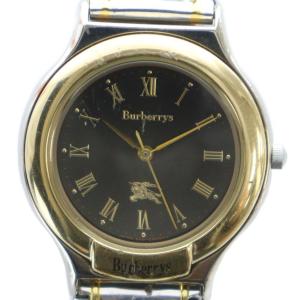 ジャンク品 6031-G03600 腕時計 クォーツ 黒文字盤 ローマン シルバーカラー