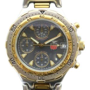 FK-549-A 腕時計 ウォッチ クォーツ カレンダー付き クロノグラフ 黒文字盤 シルバー色 ゴールド色