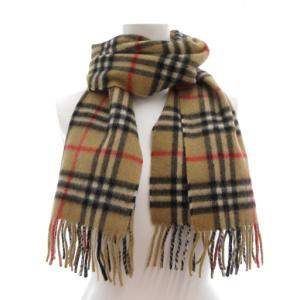 burberrys ヴィンテージ マフラー ノバチェック フリンジ カシミヤ ベージュ