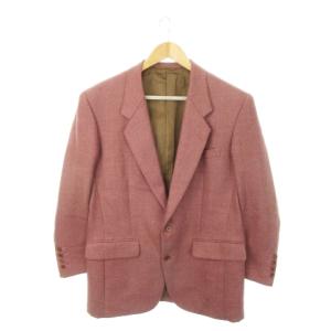 テーラードジャケット ツイード 総裏地 アルパカ ヘリンボーン A-4 紫 パープル /MN7 GY18