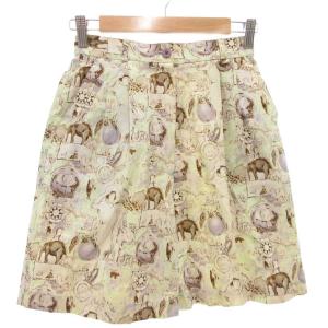 SPORTS ヴィンテージ ハーフパンツ 総柄 イージー リネン混 M アイボリー /AE GY18