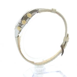 D&G 腕時計 ウォッチ クォーツ クロノグラフ カレンダー付き ロゴ レザーベルト シルバー色 GY18 /MQ