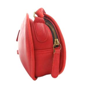 COACH オールドコーチ ヴィンテージ USA製 335 ショルダーバッグ 斜め掛け ラウンド レザー 赤 レッド