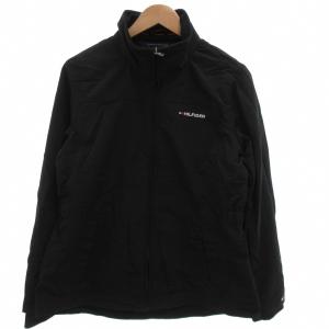ブルゾン ジャケット ジップアップ バイロン ロゴ L 黒 ブラック /BS GY18