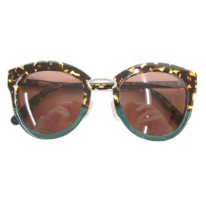 サングラス メガネ アイウェア フルリム べっ甲柄 ロゴ 4824 145 緑 グリーン 茶 ブラウン