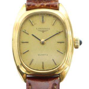 ジャンク品 717 4350 腕時計 クォーツ レザーベルト ゴールドカラー