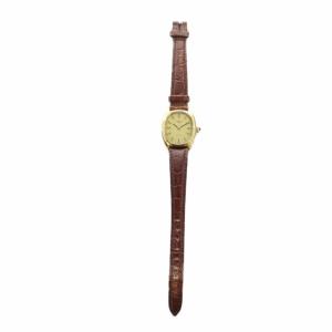 Longines ジャンク品 717 4350 腕時計 クォーツ レザーベルト ゴールドカラー