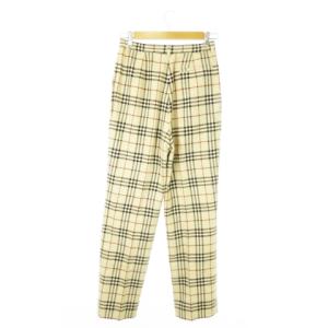 BURBERRY GOLF パンツ スラックス ストレート カシミヤ混 ノバチェック 総柄 スポーツ 大きいサイズ 13 ベージュ