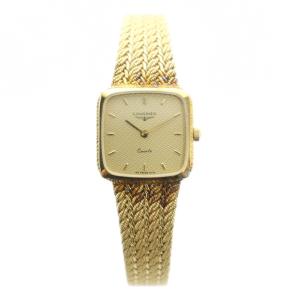 Longines 153 6774 腕時計 クォーツ スクエア ゴールドカラー