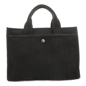 COACH CP158 カーゴ トート CARGO TOTE ハンドバッグ ロゴ刺繍 キャンバス 黒 ブラック /GV