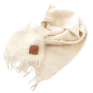 モヘアマフラー アナグラム ホワイト