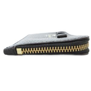 kate spade new york 美品 コインケース 小銭入れ ロゴ リボン レザー 黒 ブラック /AE GY42